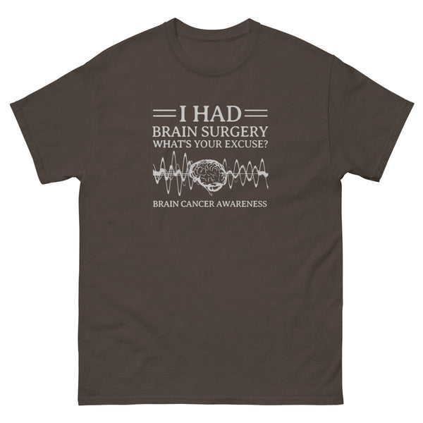 Brian Cancer What's Your Excuse Tee - JohnVsGBMDark ChocolateS