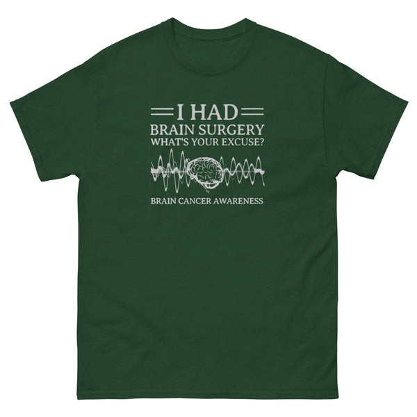 Brian Cancer What's Your Excuse Tee - JohnVsGBMForest GreenS