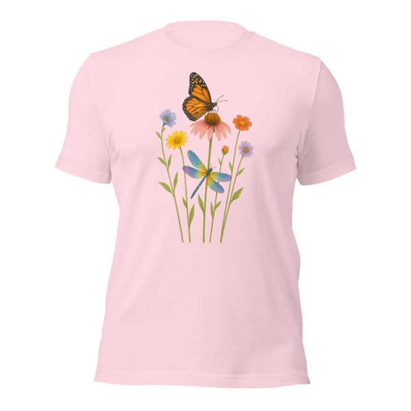 Butterfly Stems Tee - JohnVsGBMSoft PinkS