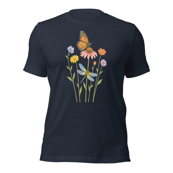 Butterfly Stems Tee - JohnVsGBMHeather NavyS