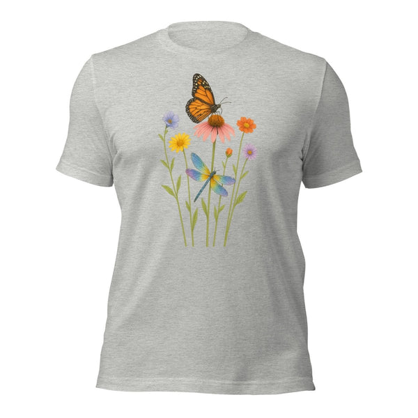 Butterfly Stems Tee - JohnVsGBMAthletic HeatherS