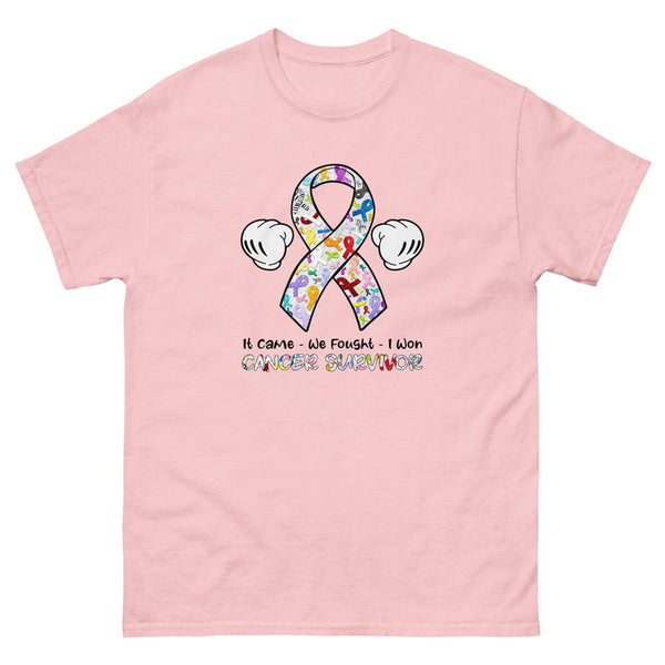 Cancer Fought Cancer Things Classic Tee - JohnVsGBMLight PinkS