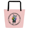 Cat Fights Cancer Tote Bag - JohnVsGBMBlack