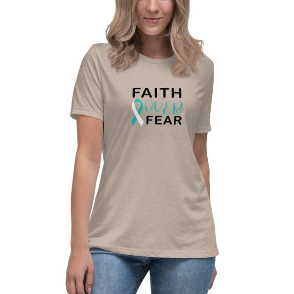 Cervical Cancer Women's Faith Tee - JohnVsGBMHeather StoneS