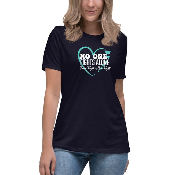 Cervical Cancer Women's Fights Tee - JohnVsGBMNavyS