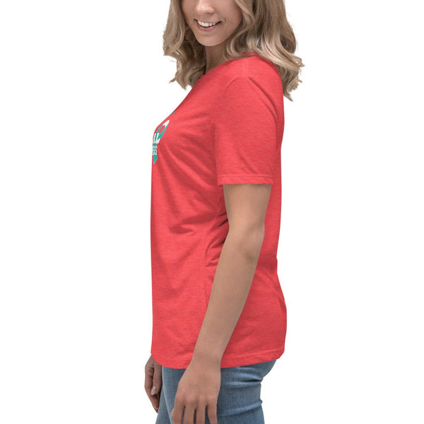Cervical Cancer Women's Heart Tee - JohnVsGBMHeather RedS