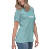 Cervical Cancer Women's Heart Tee - JohnVsGBMHeather Blue LagoonS