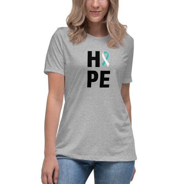 Cervical Cancer Women's Hope Tee - JohnVsGBMAthletic HeatherS