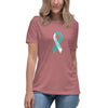 Cervical Cancer Women's Ribbon Tee - JohnVsGBMHeather MauveS
