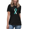Cervical Cancer Women's Ribbon Tee - JohnVsGBMBlackS