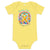 Childhood Cancer Brave Onesie - JohnVsGBMYellow3 - 6m