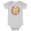 Childhood Cancer Mighty Onesie - JohnVsGBMAthletic Heather3 - 6m