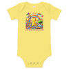 Childhood Cancer Rainbow Monkey Onesie - JohnVsGBMYellow3 - 6m