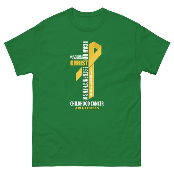 Childhood Cancer Through Christ Tee - JohnVsGBMTurf GreenS