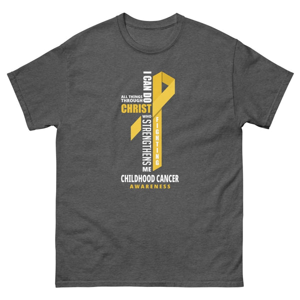 Childhood Cancer Through Christ Tee - JohnVsGBMDark HeatherS
