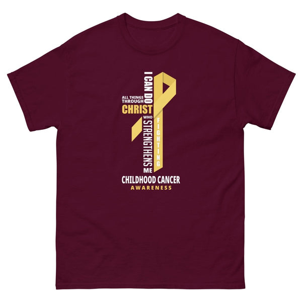 Childhood Cancer Through Christ Tee - JohnVsGBMMaroonS