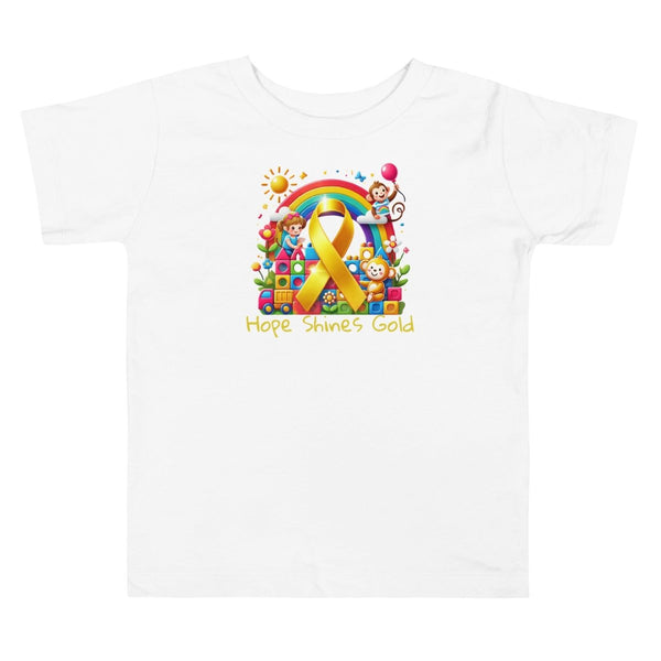 Childhood Cancer Toddler Hope Tee - JohnVsGBMWhite2T