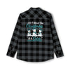Christmas Cervical Cancer Flannel - JohnVsGBMGrey Heather/ BlackXS