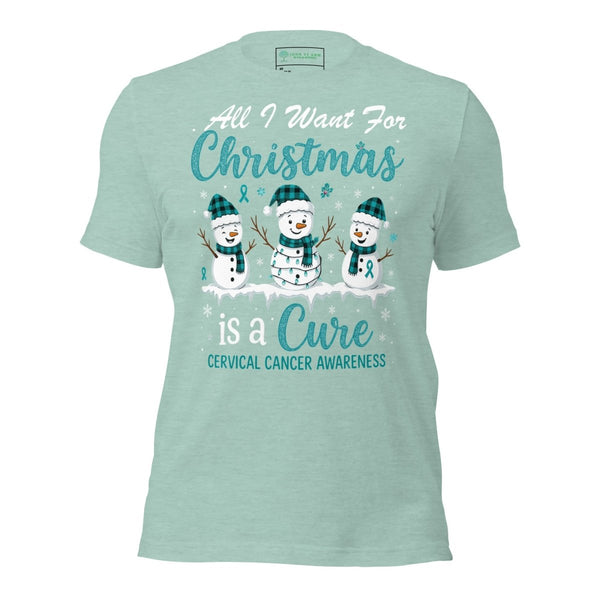 Christmas Cervical WIsh Tee - JohnVsGBMHeather Prism Dusty BlueXS