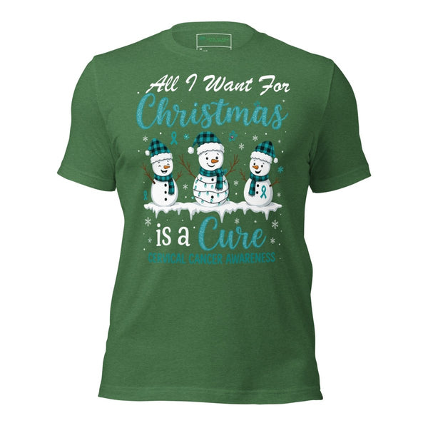 Christmas Cervical WIsh Tee - JohnVsGBMHeather Grass GreenXS