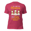 Christmas Childhood Cancer Wish Tee - JohnVsGBMHeather RaspberryS