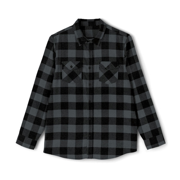 Christmas Colon Cancer Flannel - JohnVsGBMGrey Heather/ BlackXS