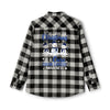 Christmas Colon Cancer Flannel - JohnVsGBMGrey Heather/ BlackXS