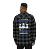 Christmas Colon Cancer Flannel - JohnVsGBMCharcoal Heather/ BlackXS