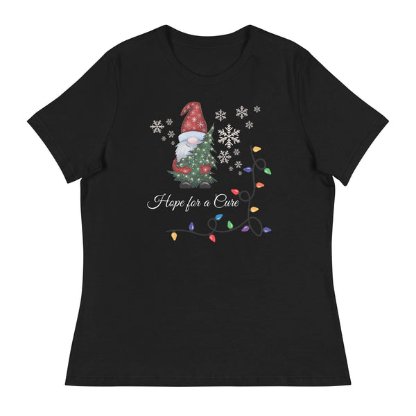 Christmas Elf Hope for a Cure Women's Relaxed Tee - JohnVsGBMBlackS