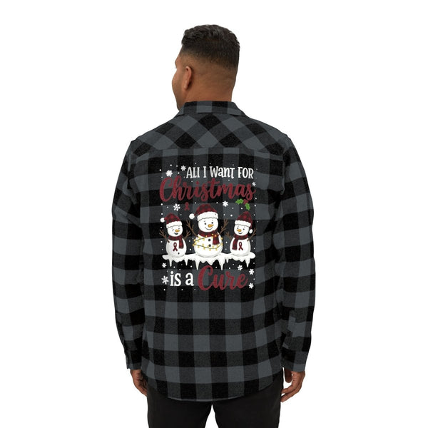 Christmas Head and Neck Flannel - JohnVsGBMCharcoal Heather/ BlackXS