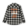 Christmas Leukemia Cancer Flannel - JohnVsGBMGrey Heather/ BlackXS