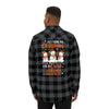 Christmas Leukemia Cancer Flannel - JohnVsGBMCharcoal Heather/ BlackXS