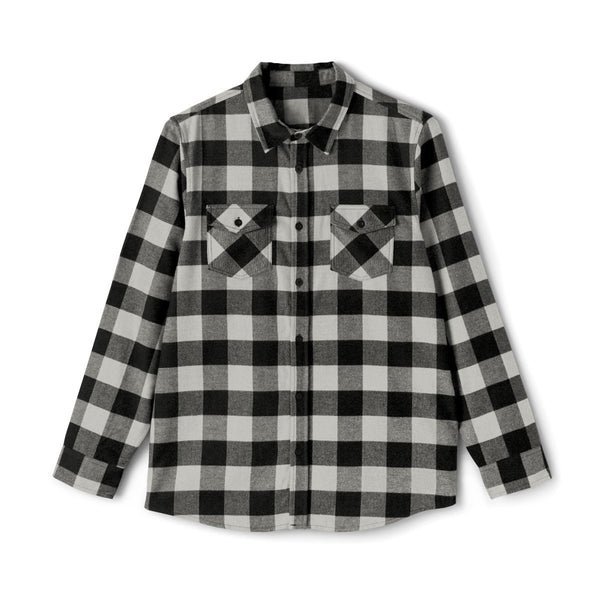 Christmas Leukemia Cancer Flannel - JohnVsGBMGrey Heather/ BlackXS