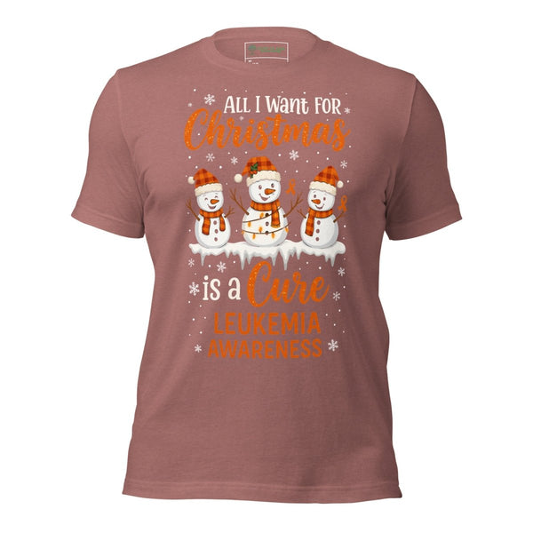 Christmas Leukemia WIsh Tee - JohnVsGBMHeather MauveXS