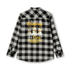 Christmas Lung Cancer Flannel - JohnVsGBMGrey Heather/ BlackXS