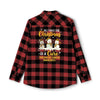 Christmas Lung Cancer Flannel - JohnVsGBMGrey Heather/ BlackXS