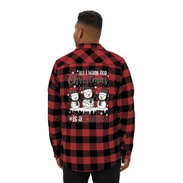 Christmas Melanoma Flannel - JohnVsGBMRed / BlackXS