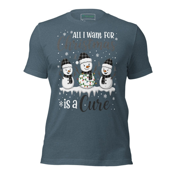 Christmas Melanoma Wish Tee - JohnVsGBMHeather SlateXS