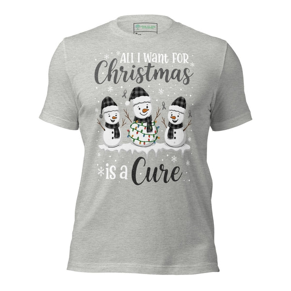Christmas Melanoma Wish Tee - JohnVsGBMAthletic HeatherXS