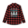 Christmas Ovarian Cancer Flannel - JohnVsGBMGrey Heather/ BlackXS