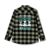 Christmas Ovarian Cancer Flannel - JohnVsGBMOlive / BlackXS