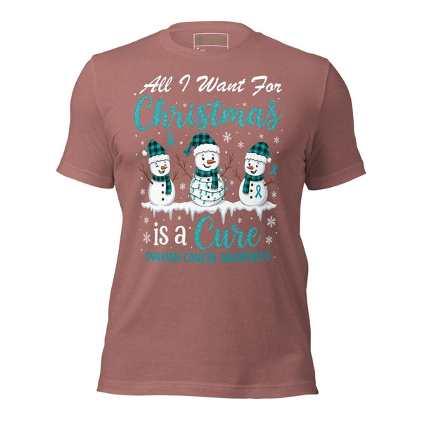 Christmas Ovarian WIsh Tee - JohnVsGBMHeather MauveXS