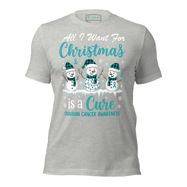 Christmas Ovarian WIsh Tee - JohnVsGBMAthletic HeatherXS