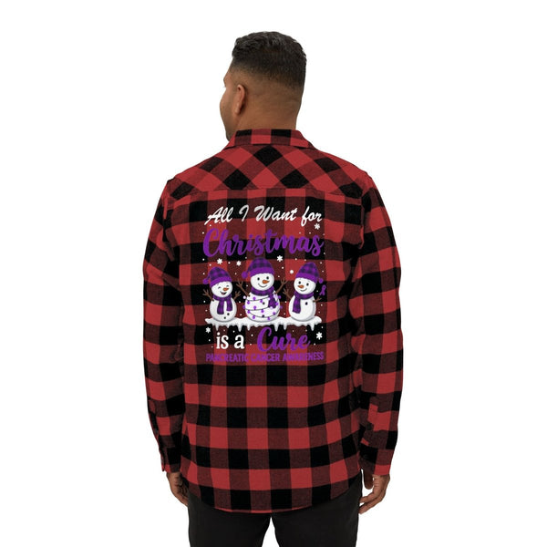 Christmas Pancreatic Flannel - JohnVsGBMRed / BlackXS