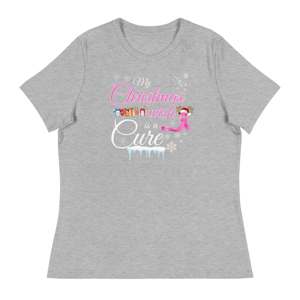 Christmas Wish is a Cure Women's Relaxed Tee - JohnVsGBMAthletic HeatherS