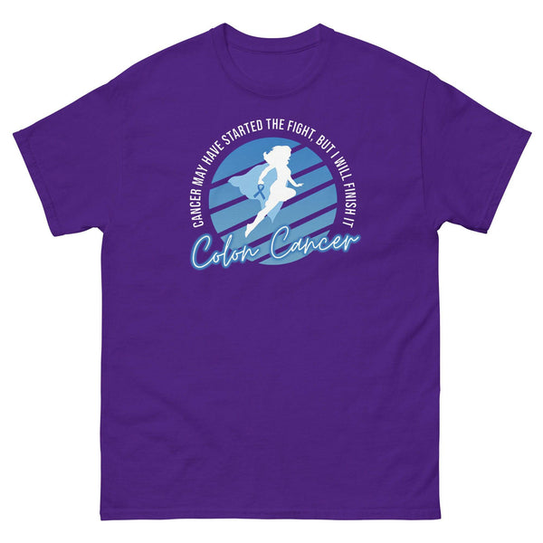 Colon Cancer Awareness Supergirl Classic Tee - JohnVsGBMPurpleS