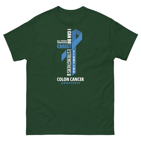 Colon Cancer Through Christ Tee - JohnVsGBMForest GreenS