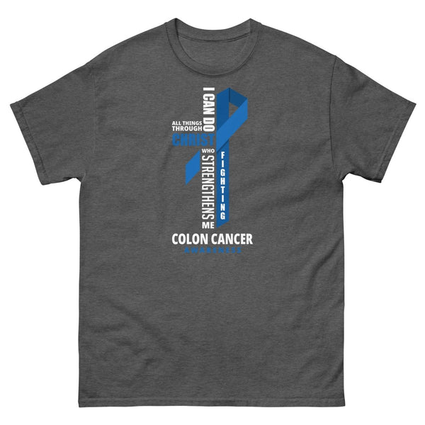 Colon Cancer Through Christ Tee - JohnVsGBMDark HeatherS
