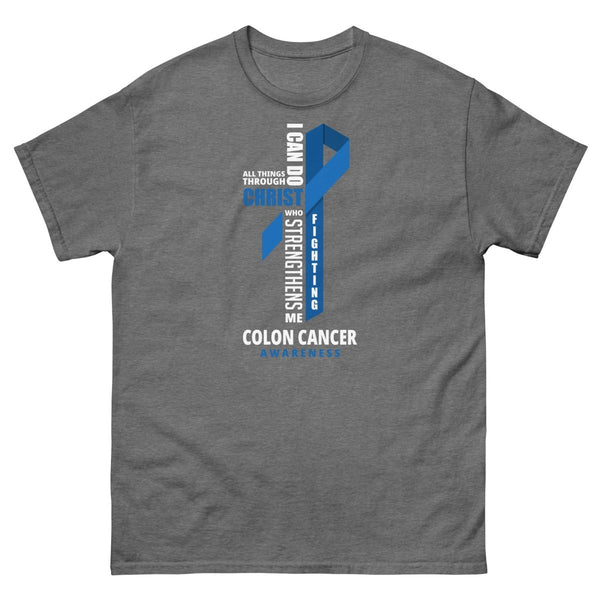 Colon Cancer Through Christ Tee - JohnVsGBMGraphite HeatherS