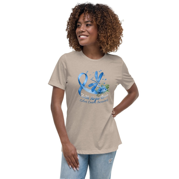 Colon Cancer Women's Dragonfly Tee - JohnVsGBMHeather StoneS